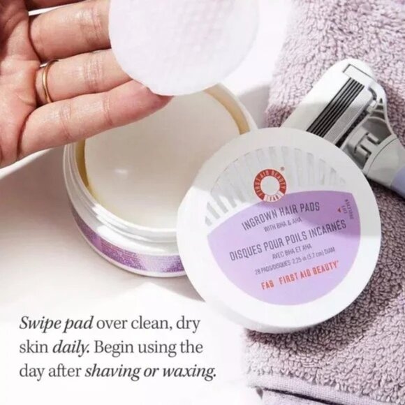 NWT First Aid Beauty Ingrown Hair Pads with BHA & AHA 28ct - Picture 7 of 7